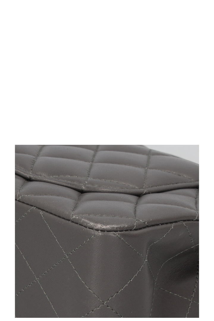 CHANEL Small Classic Double Flap Grey