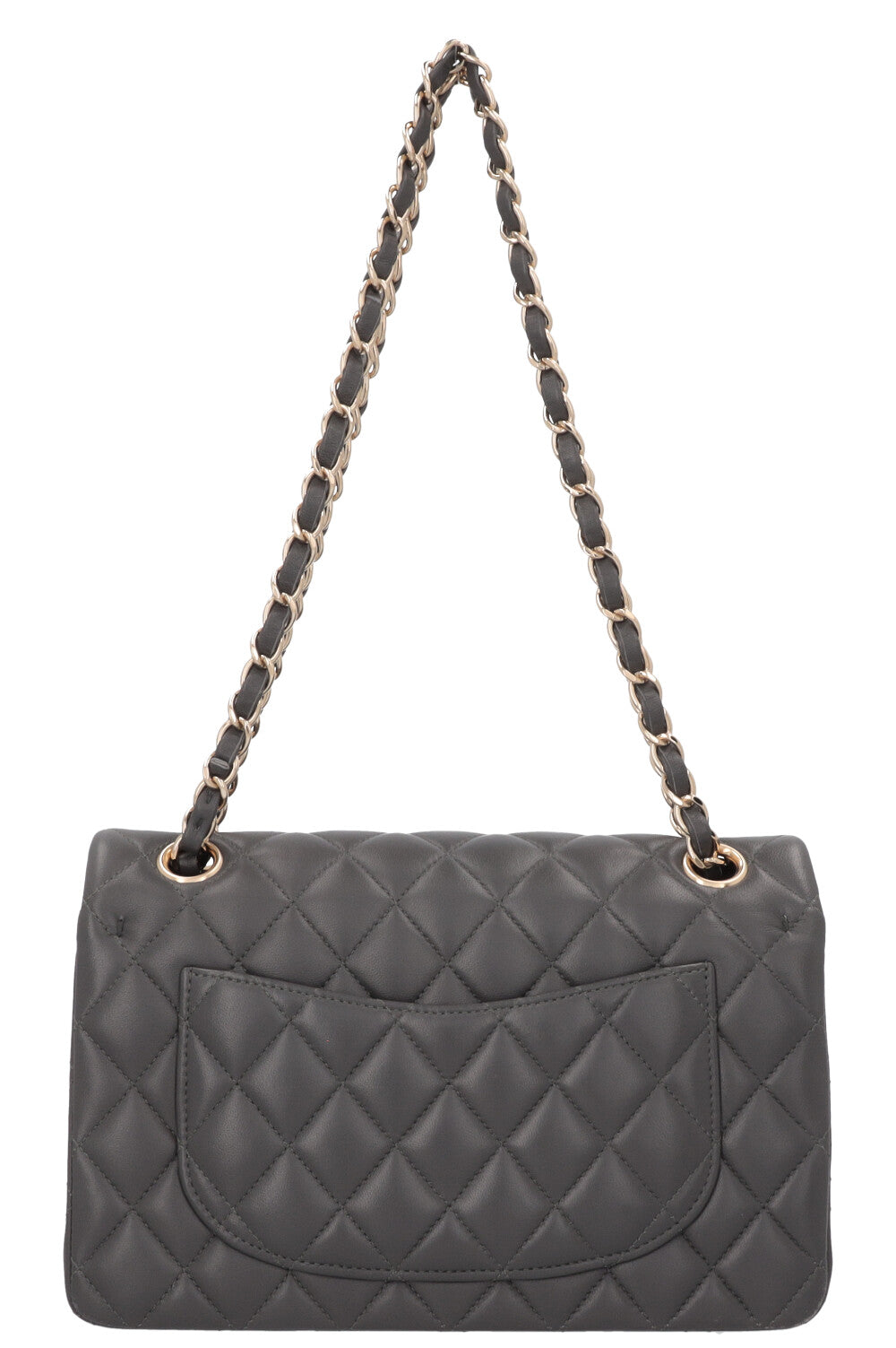 CHANEL Small Classic Double Flap Grey