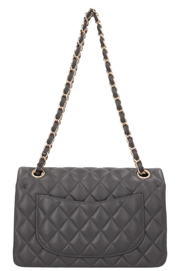 CHANEL Small Classic Double Flap Grey