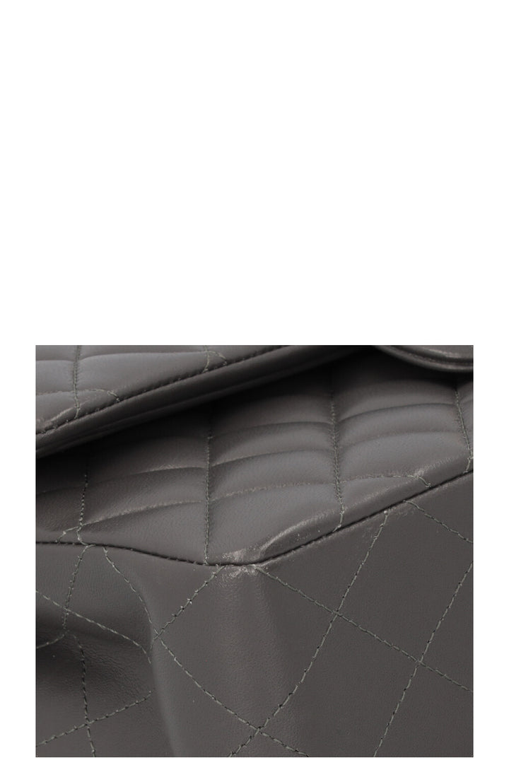 CHANEL Small Classic Double Flap Grey