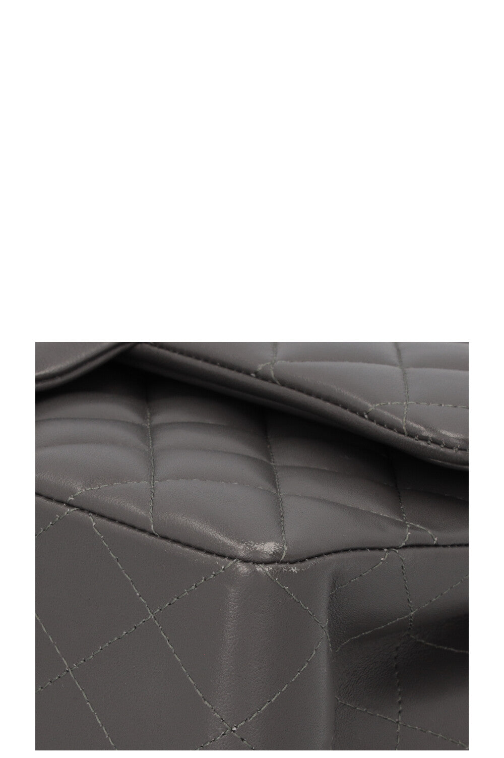 CHANEL Small Classic Double Flap Grey