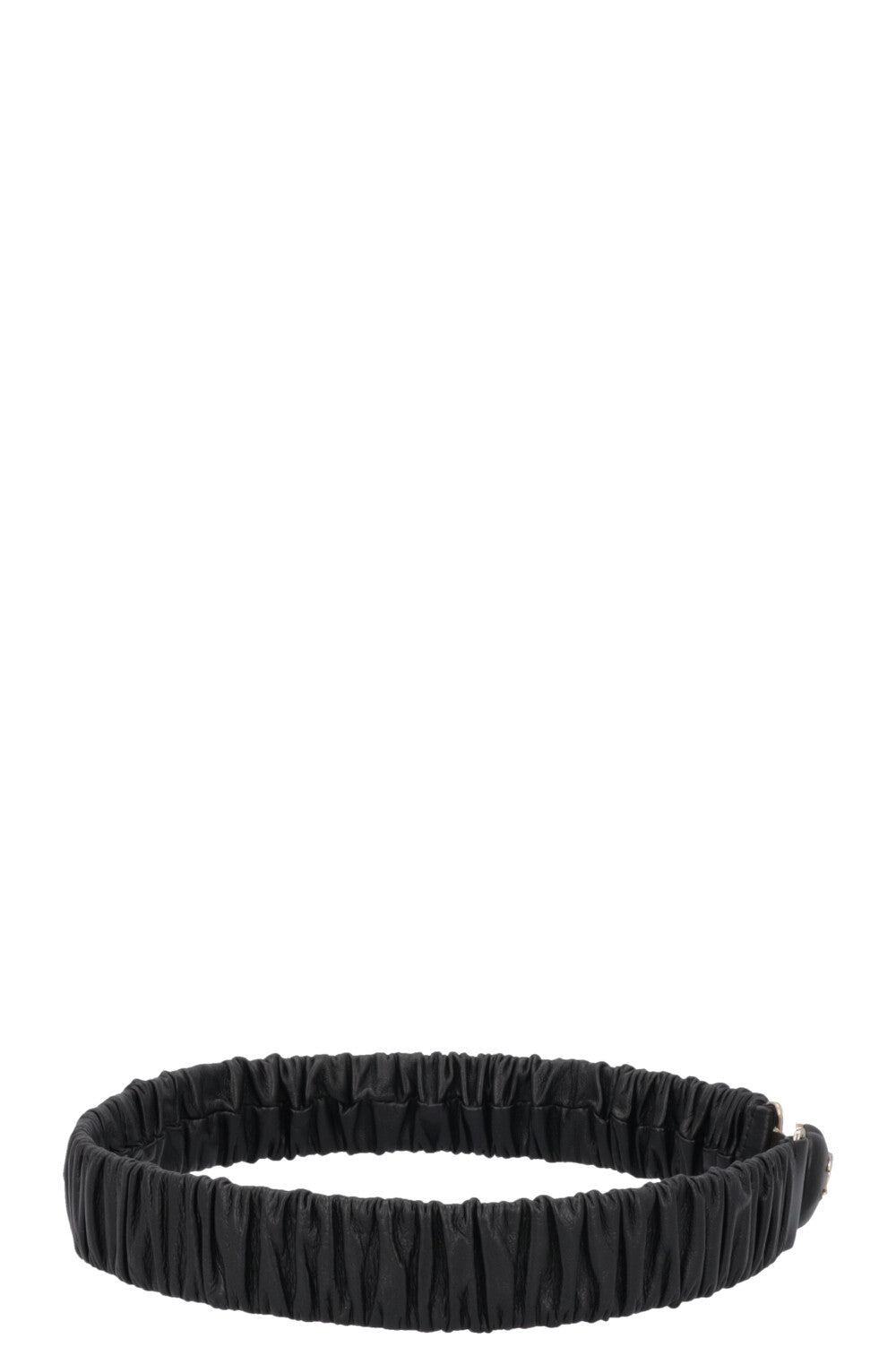 CHANEL 2022 Heart CC Belt Leather Black