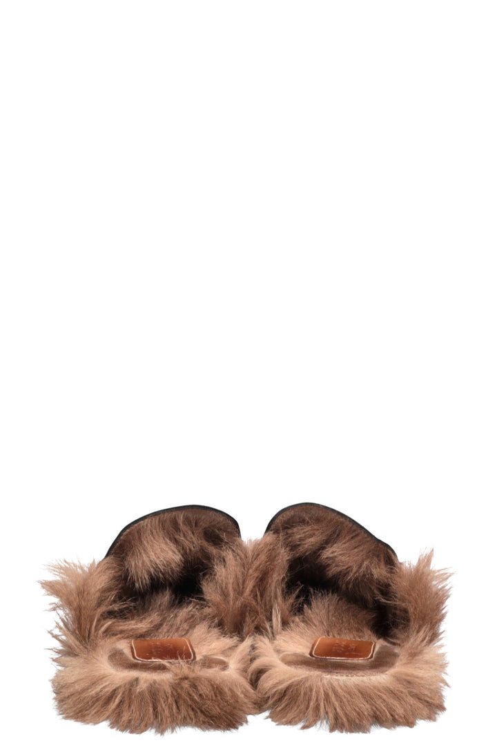 GUCCI Princetown Mules Fur Black