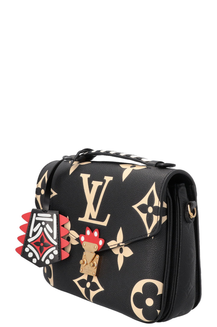 LOUIS VUITTON Empreinte MNG Giant Crafty Metis Pochette Bag Black