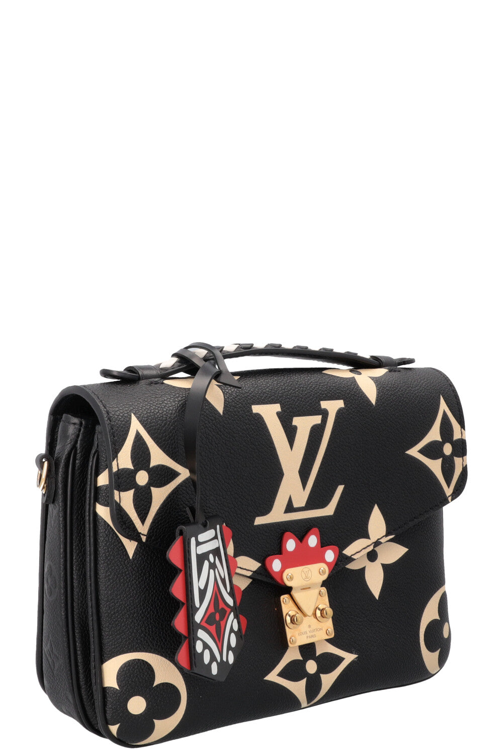 LOUIS VUITTON Empreinte MNG Giant Crafty Metis Pochette Bag Black