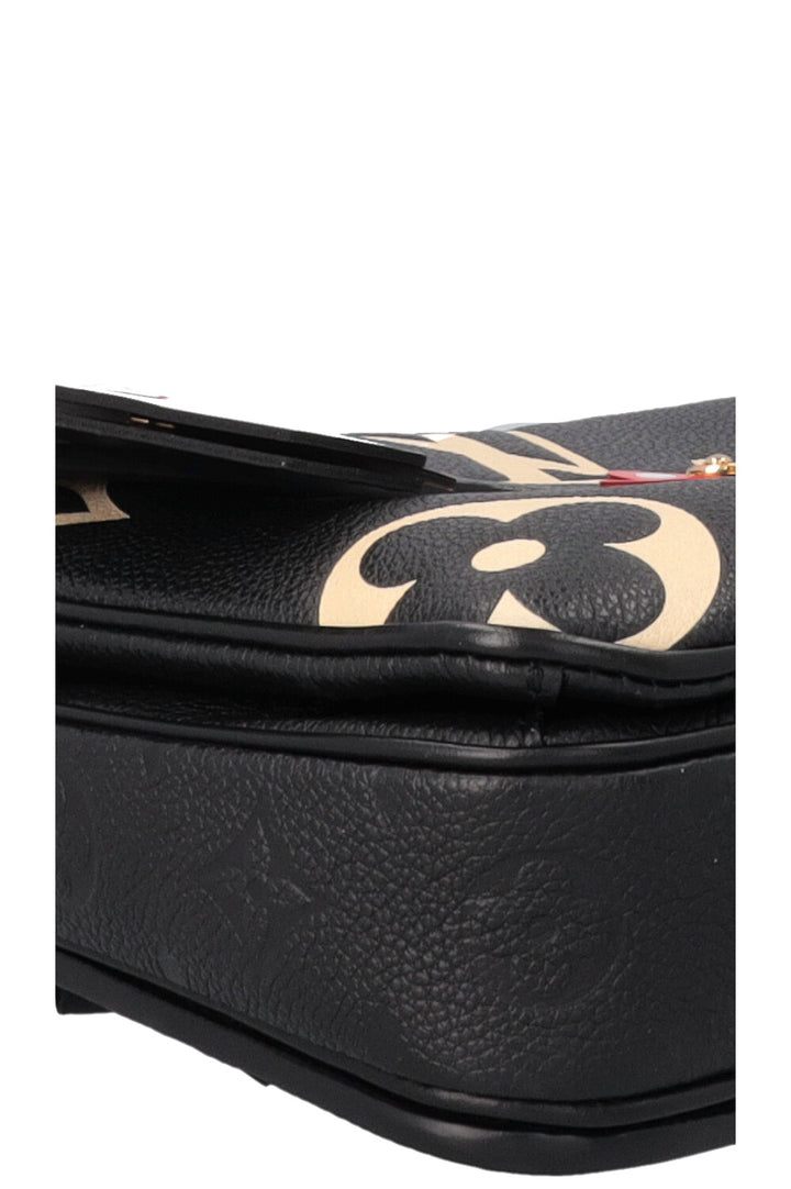 LOUIS VUITTON Empreinte MNG Giant Crafty Metis Pochette Bag Black