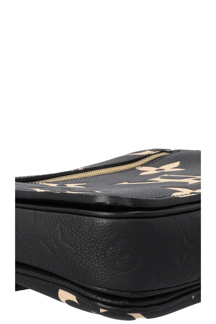 LOUIS VUITTON Empreinte MNG Giant Crafty Metis Pochette Bag Black