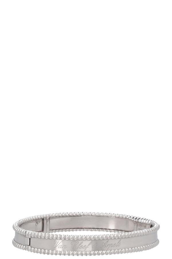 VAN CLEEF&ARPELS Bracelet Perlée Signature Or Blanc