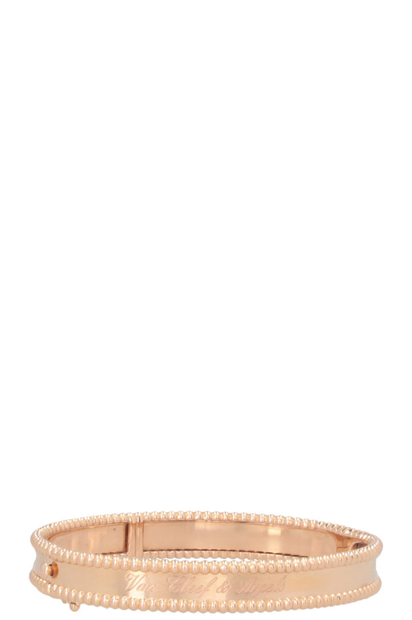 VAN CLEEF&ARPELS Bracelet Perlée Signature or rose