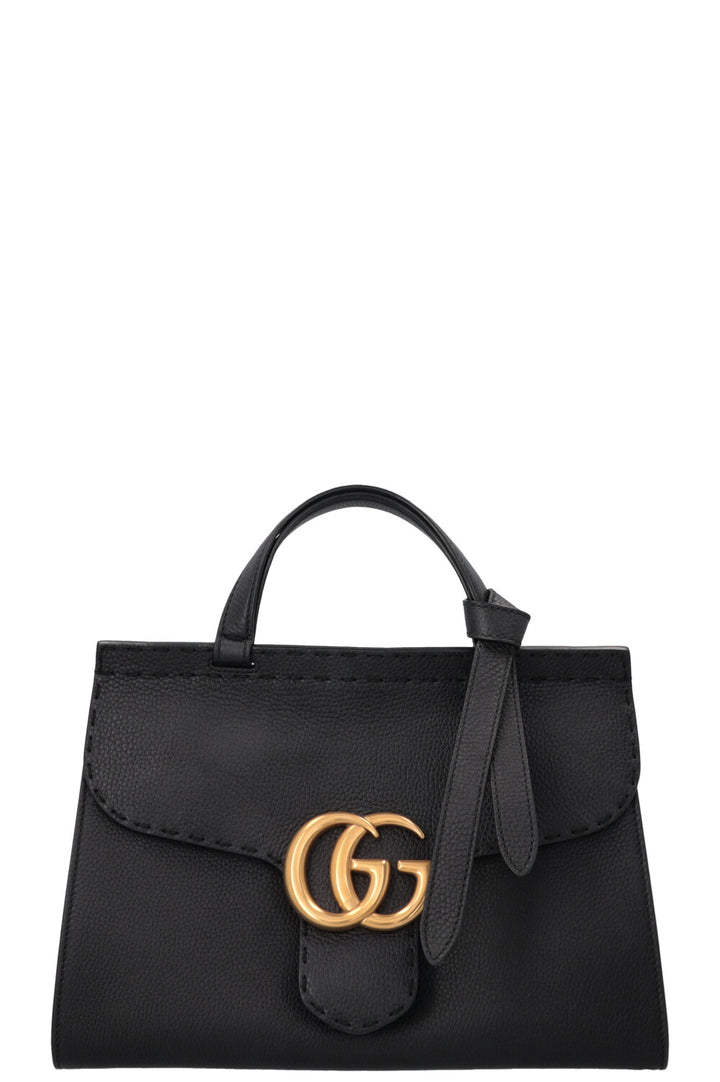 GUCCI Marmont Top Handle Bag Black