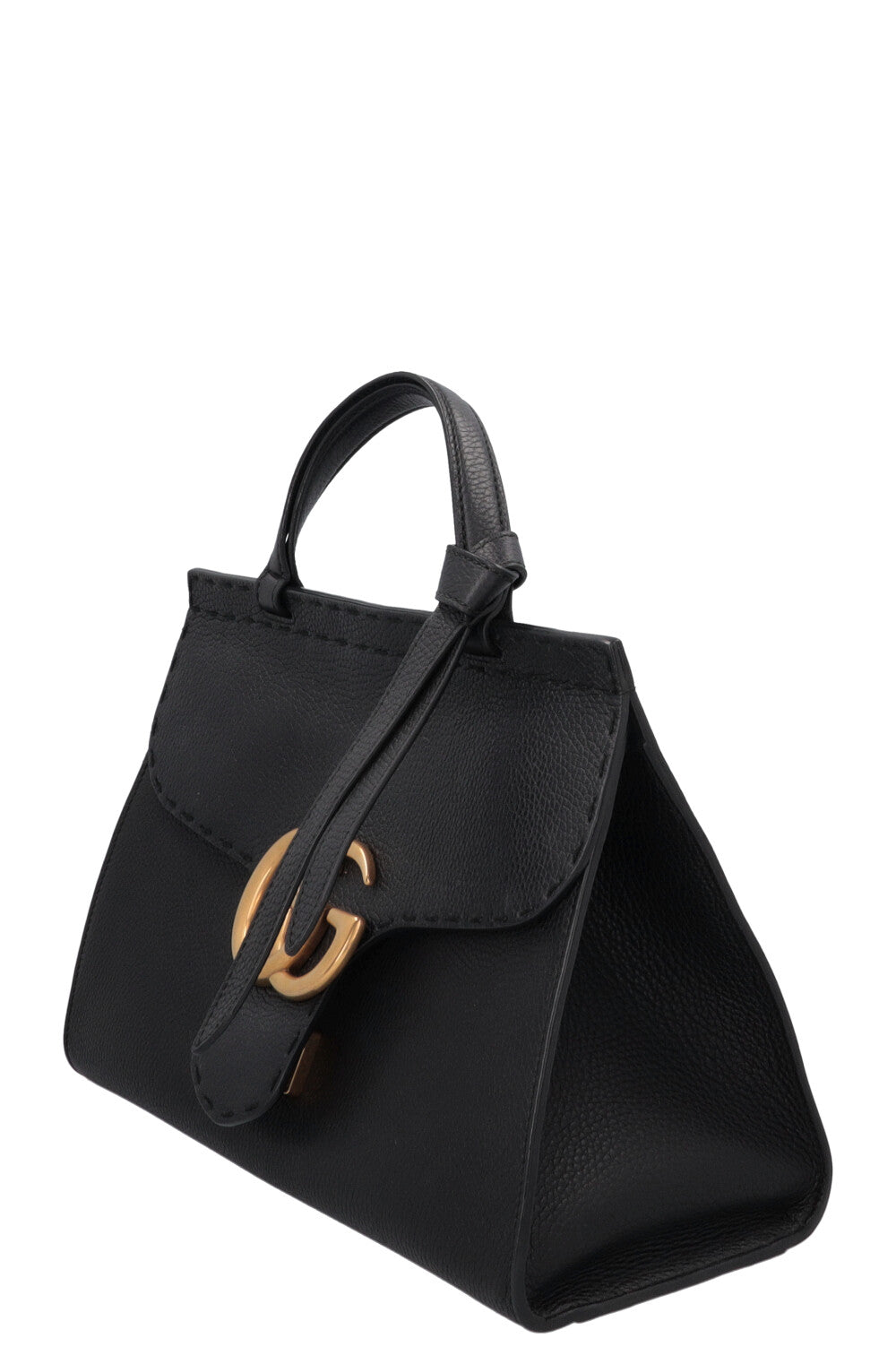 GUCCI Marmont Top Handle Bag Black
