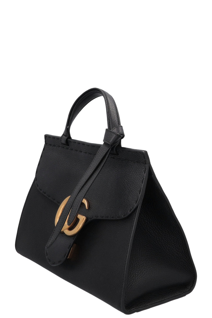GUCCI Marmont Top Handle Bag Black