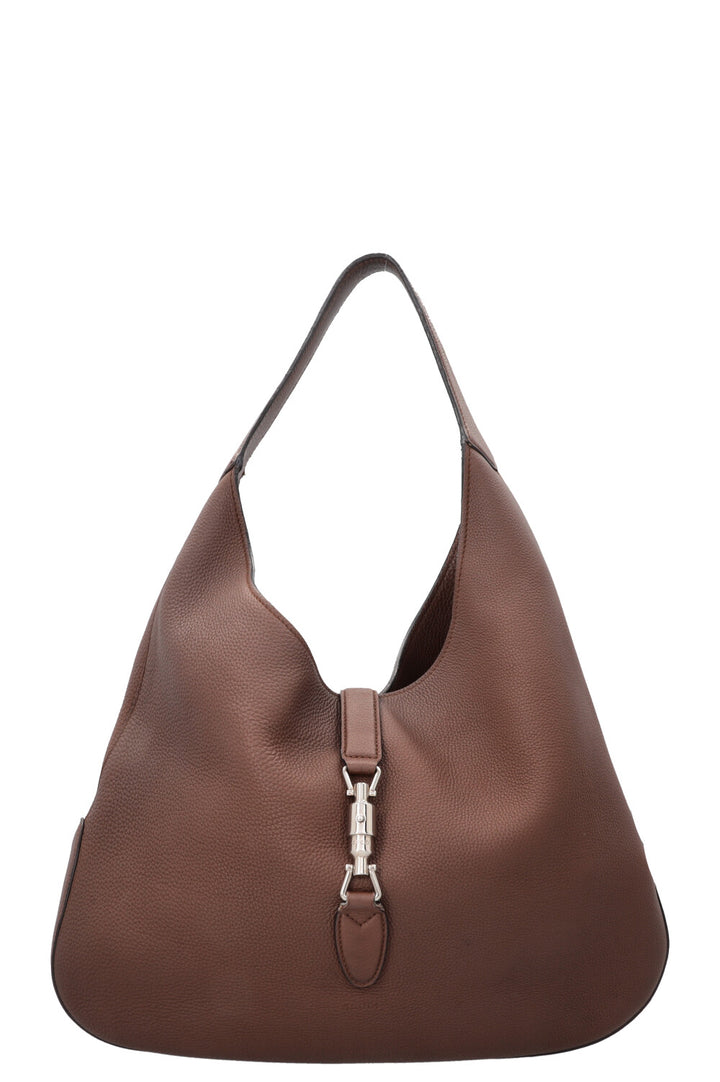 GUCCI Jackie Soft Hobo Bag Large Brown