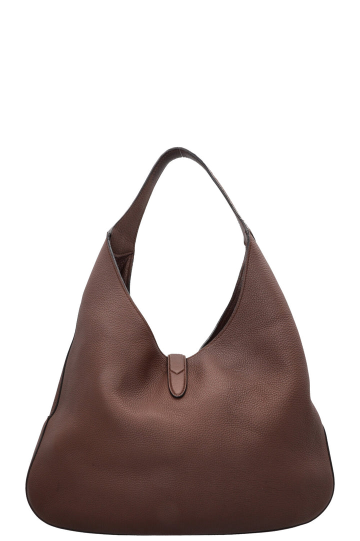 GUCCI Jackie Soft Hobo Bag Large Brown