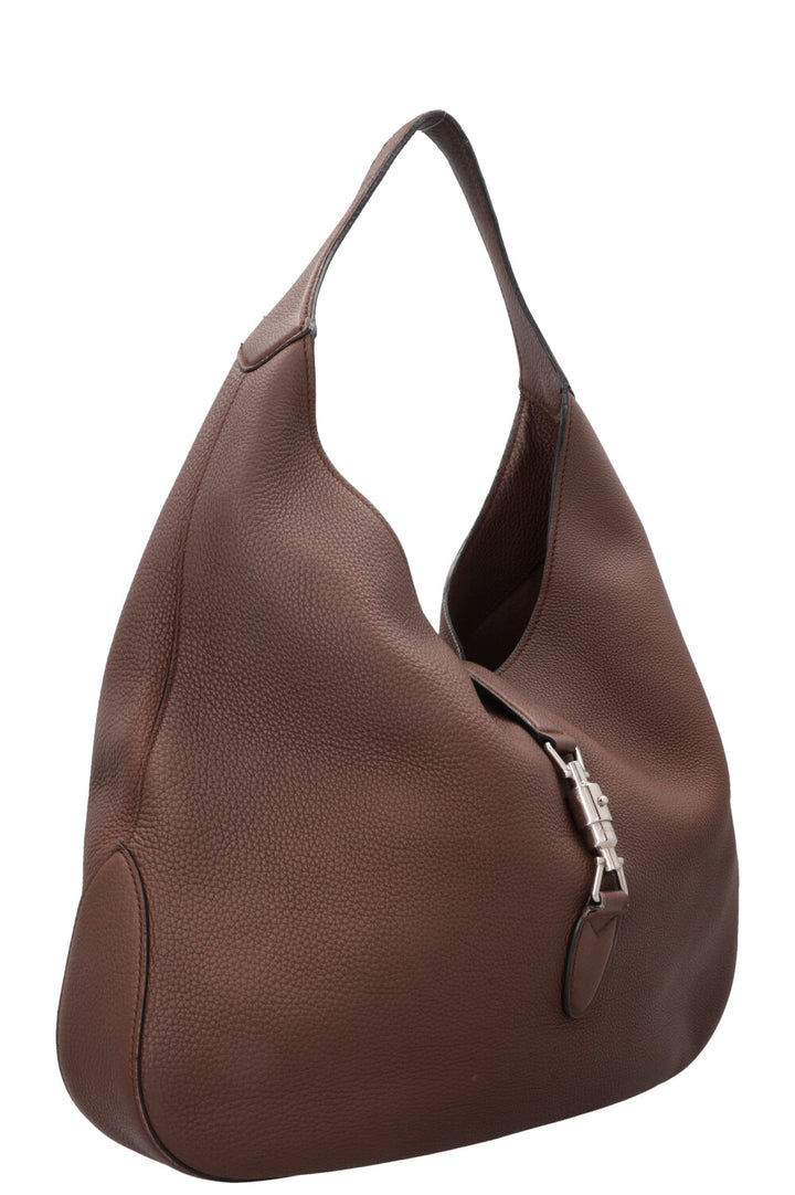 GUCCI Jackie Soft Hobo Bag Large Brown