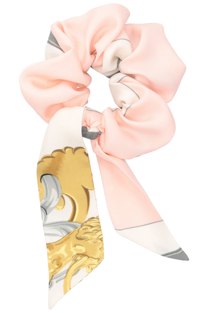 REAWAKE ATELIER Scrunchie Hermès Brides de Gala Rose Grey