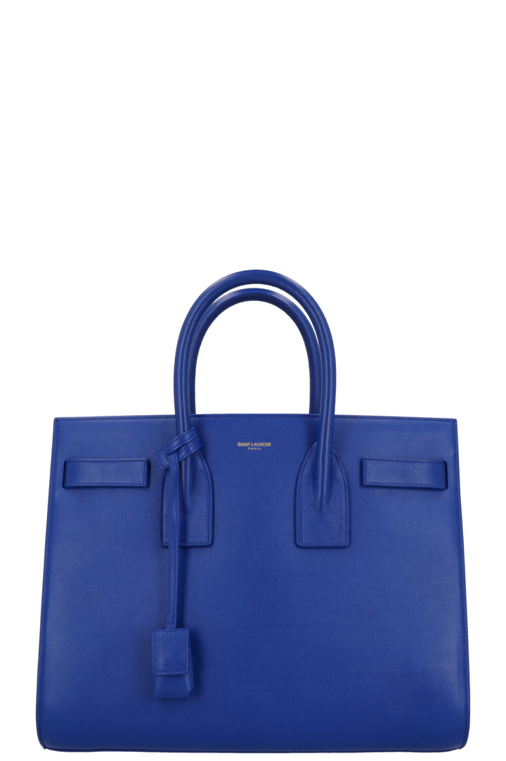 SAINT LAURENT Sac De Jour Small Leather Blue