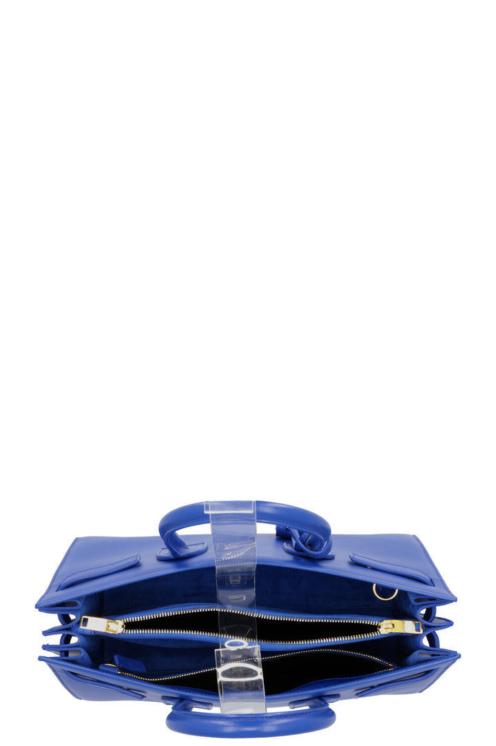 SAINT LAURENT Sac De Jour Small Leather Blue