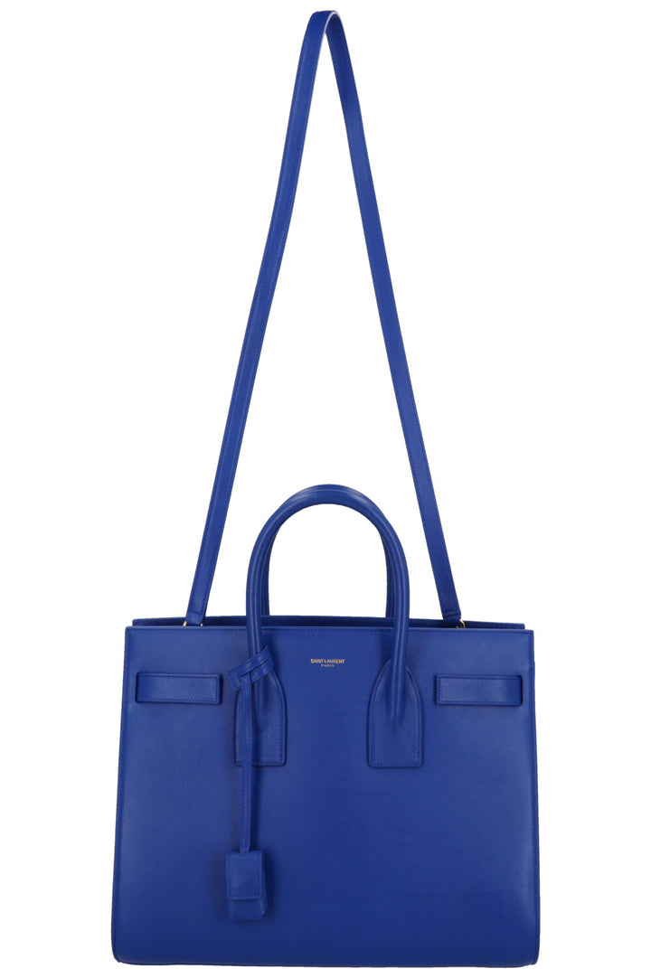 SAINT LAURENT Sac De Jour Small Leather Blue