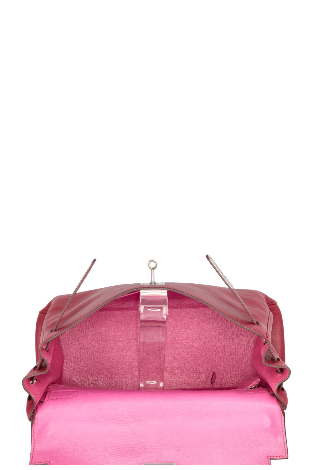 HERMÈS Candy Kelly 32 Retourne Swift Rouge Coeur Candy Pink