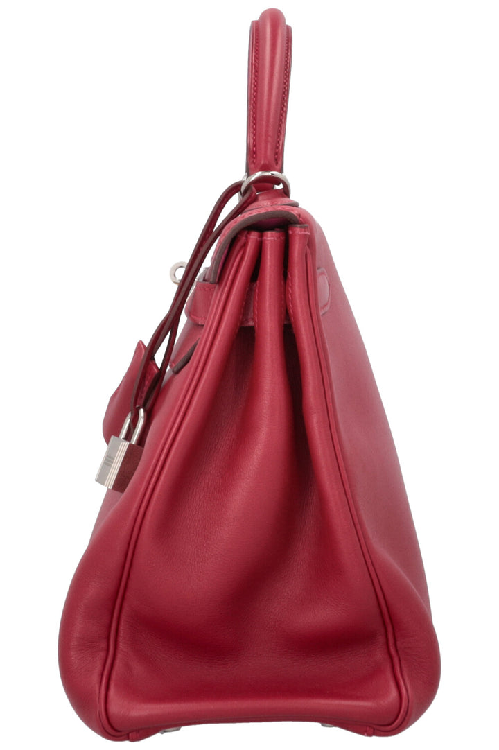 HERMÈS Candy Kelly 32 Retourne Swift Rouge Coeur Candy Pink
