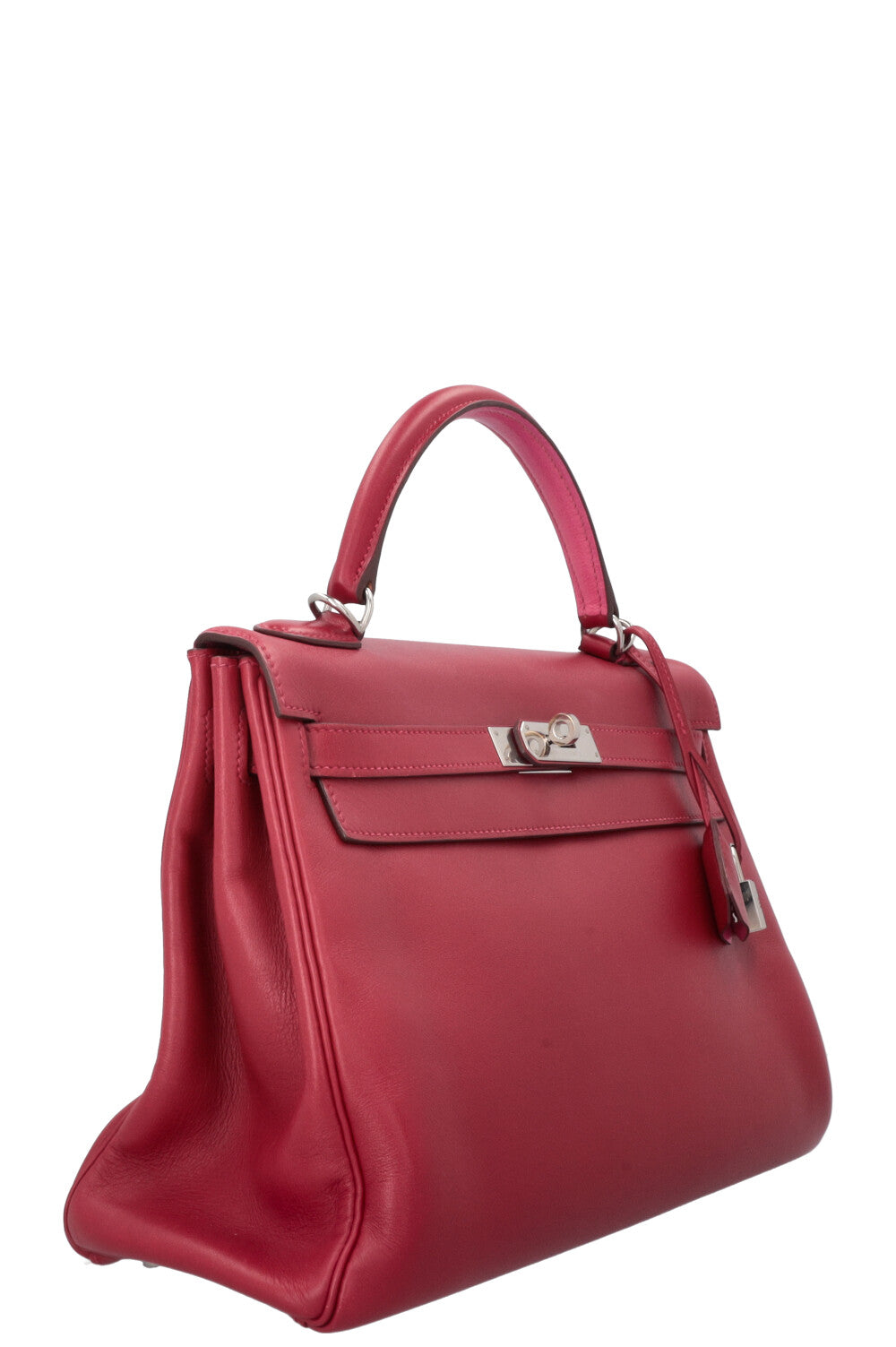 HERMÈS Candy Kelly 32 Retourne Swift Rouge Coeur Candy Pink