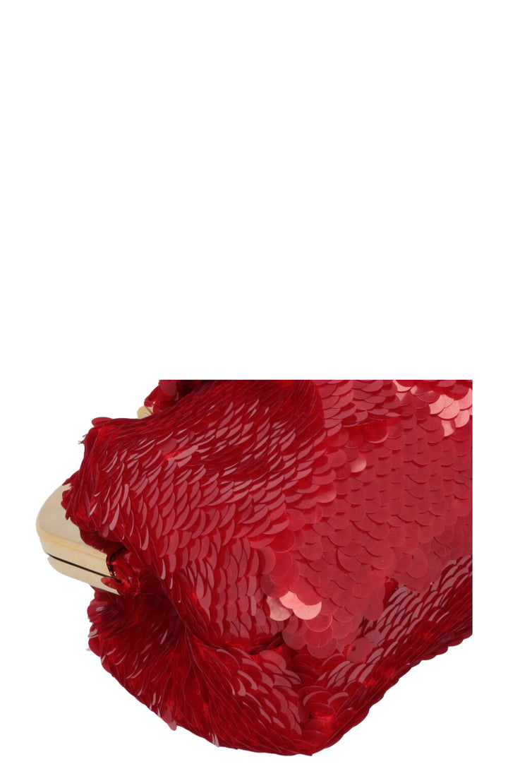 DOLCE&GABBANA Maria Sequin Clutch Red