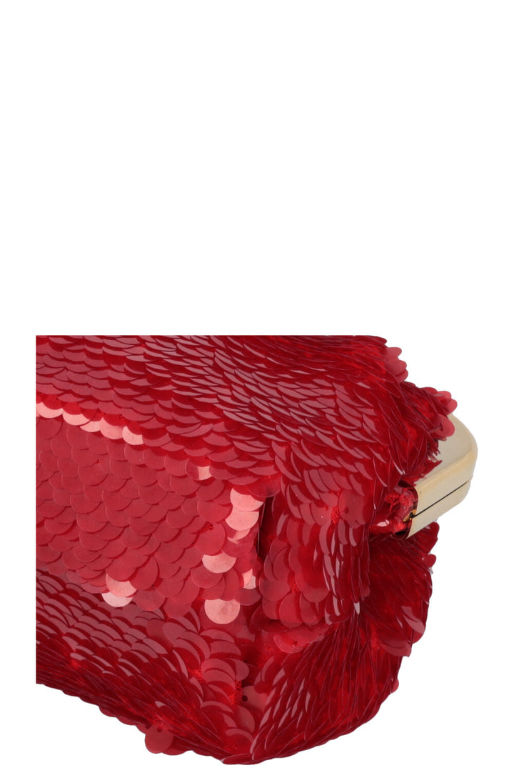 DOLCE&GABBANA Maria Sequin Clutch Red