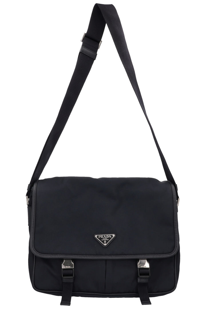 PRADA Nylon Messenger Bag Blue