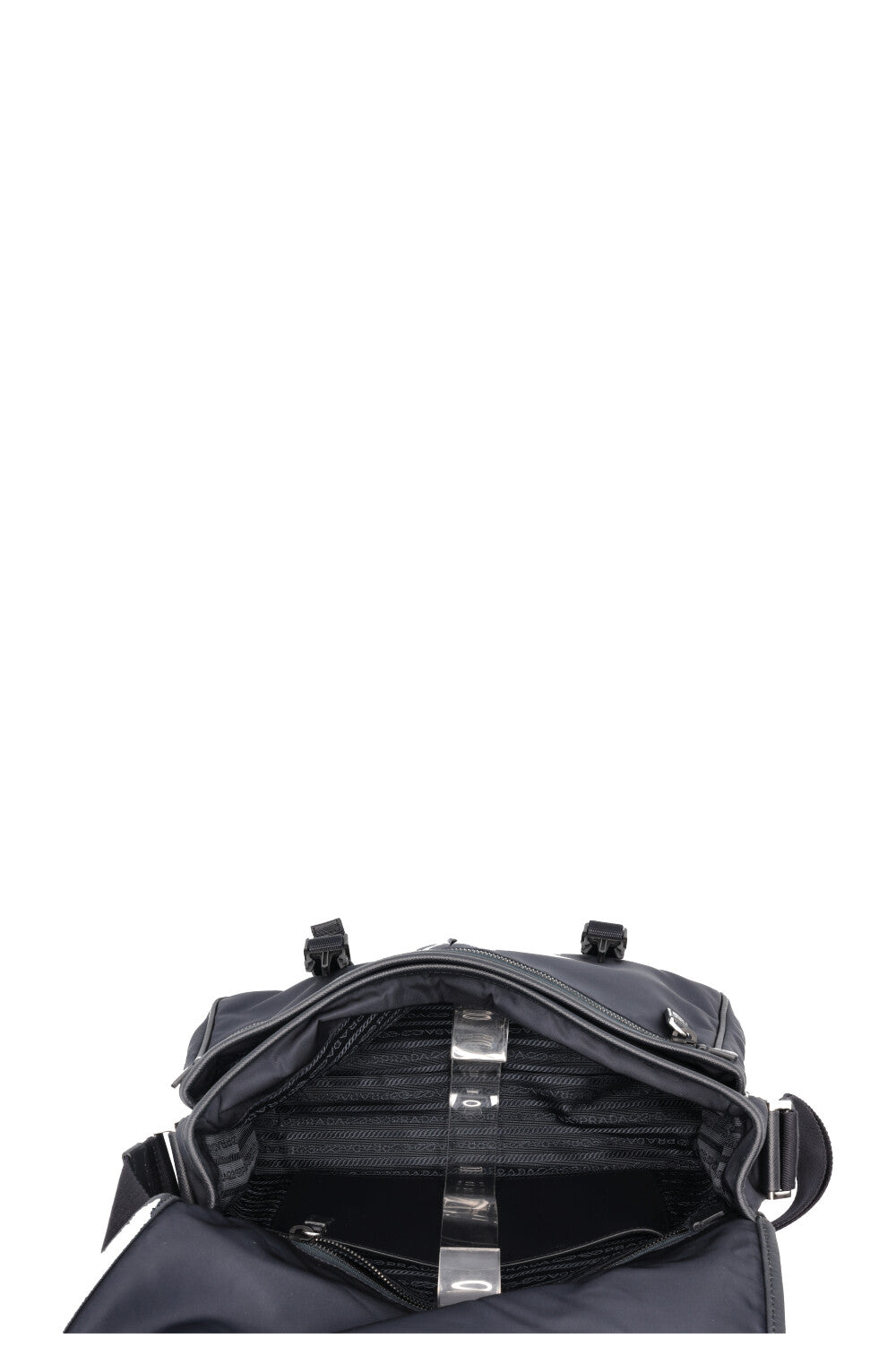 PRADA Nylon Messenger Bag Blue