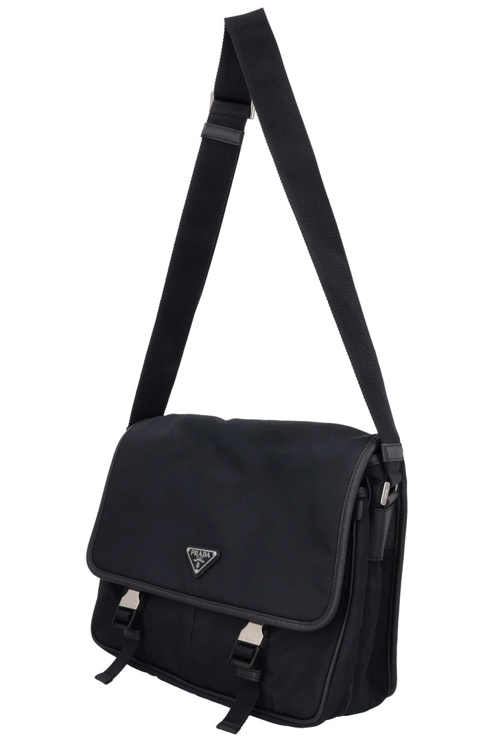 PRADA Nylon Messenger Bag Blue