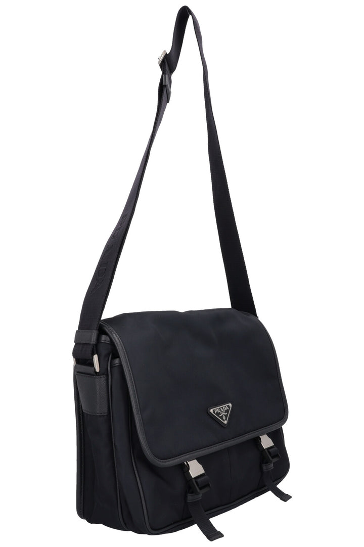PRADA Nylon Messenger Bag Blue