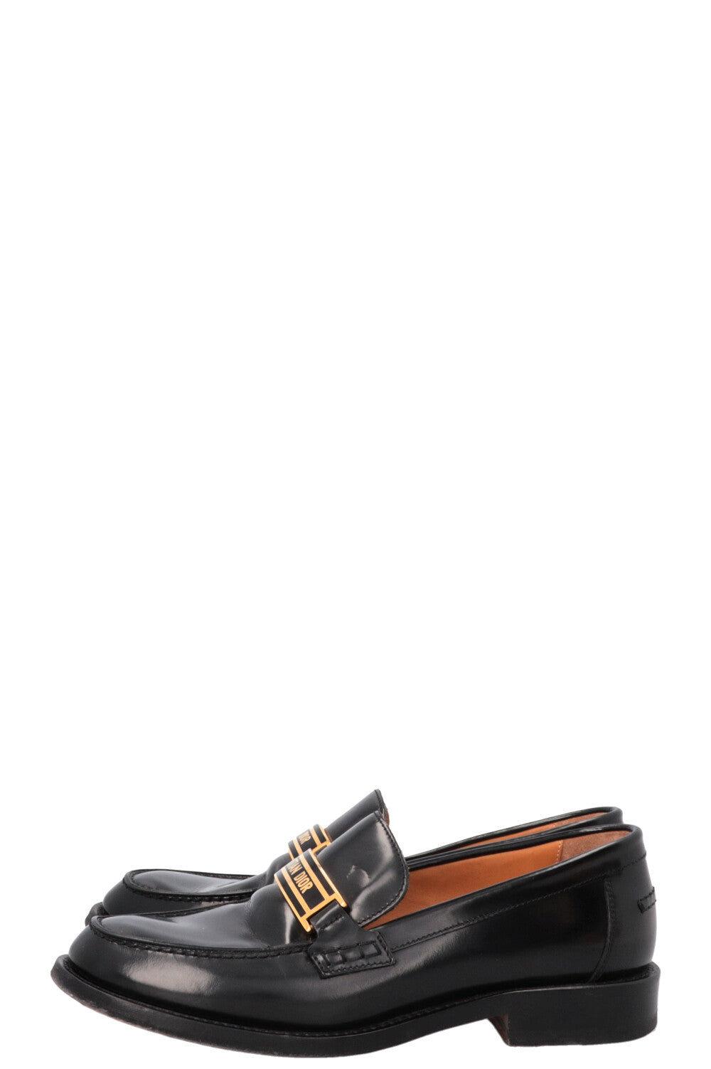 CHRISTIAN DIOR Code Loafers Leather Black