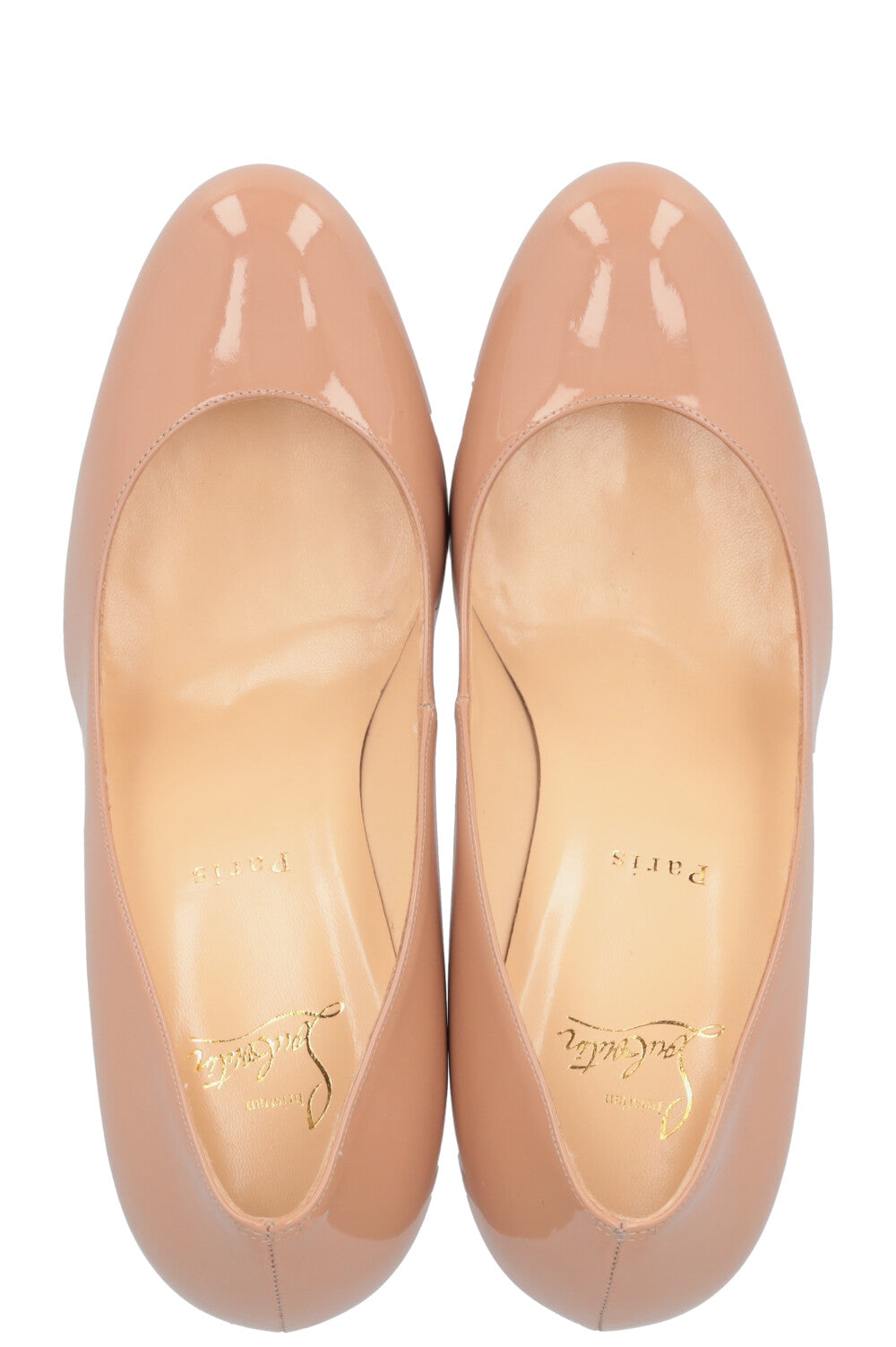 CHRISTIAN LOUBOUTIN The New Simple Pump Heels Patent Nude
