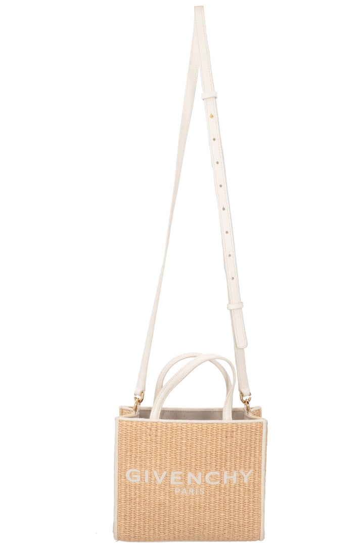 GIVENCHY G-Tote Mini Raffia Tote Bag