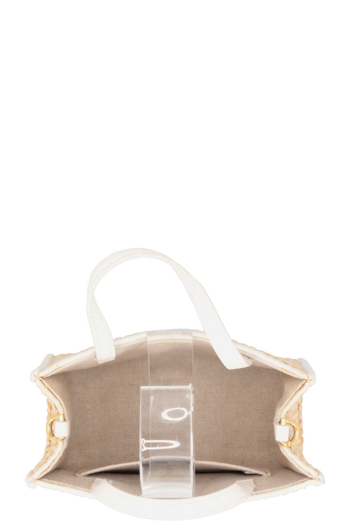 GIVENCHY G-Tote Mini Raffia Tote Bag