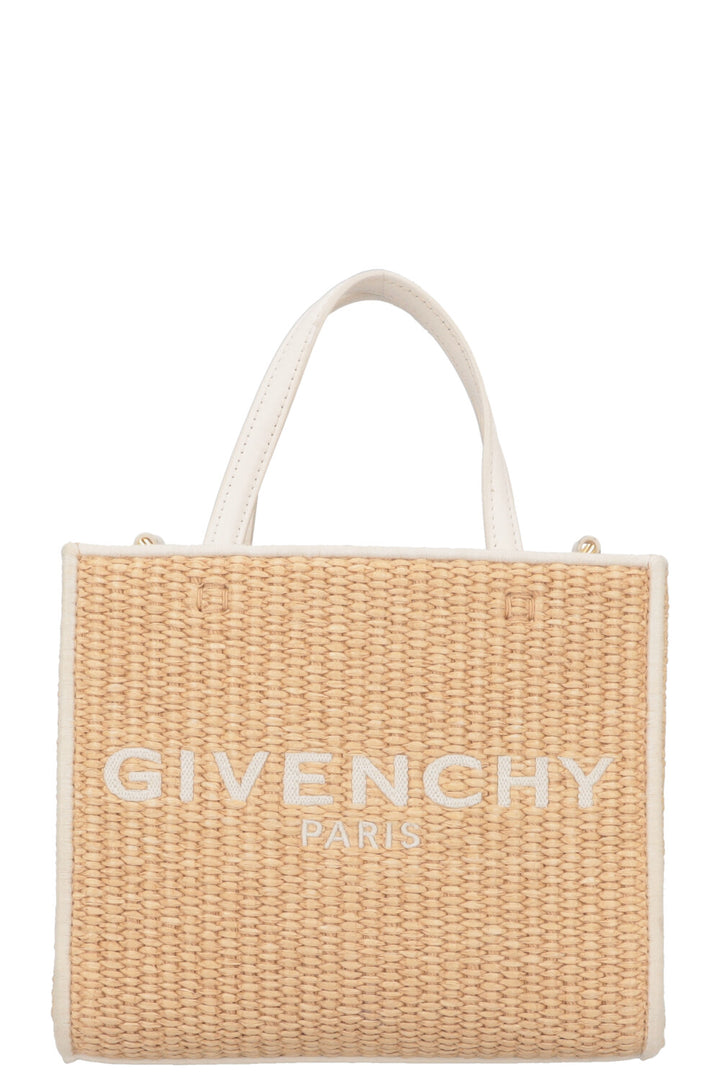 GIVENCHY G-Tote Mini Raffia Tote Bag