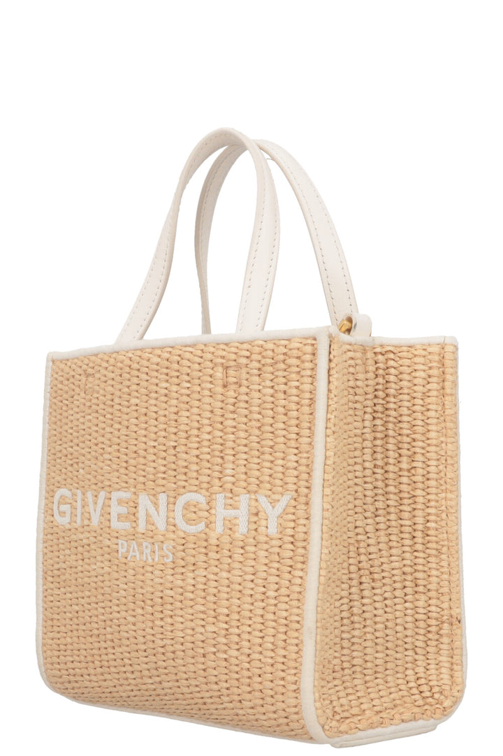 GIVENCHY G-Tote Mini Raffia Tote Bag