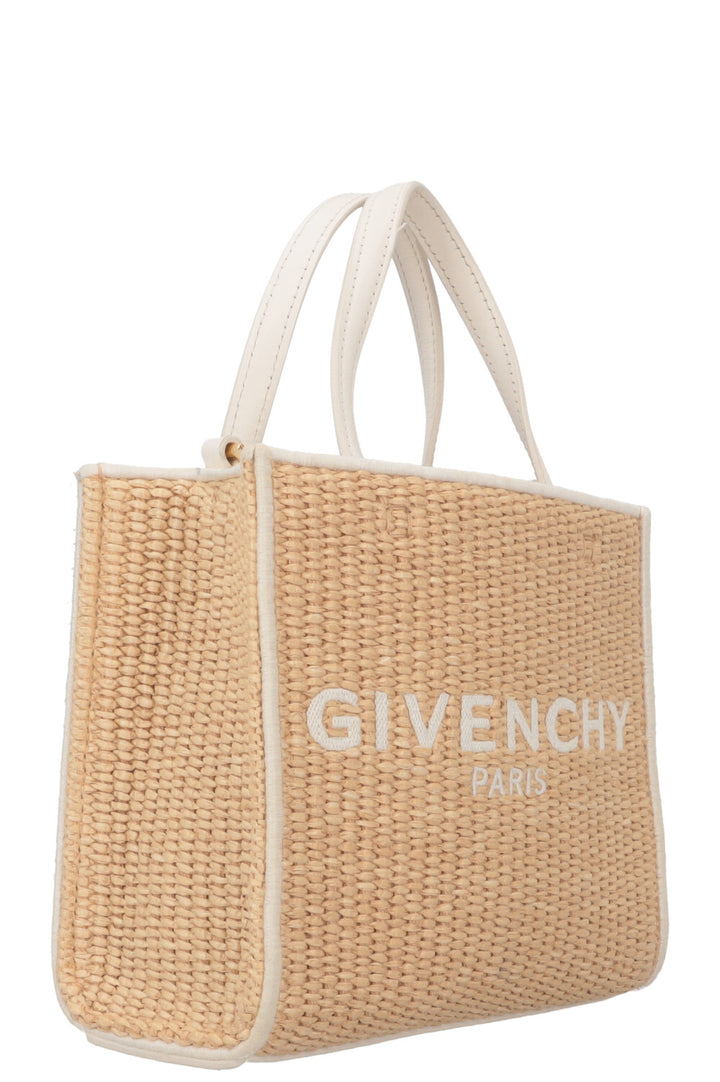 GIVENCHY G-Tote Mini Raffia Tote Bag