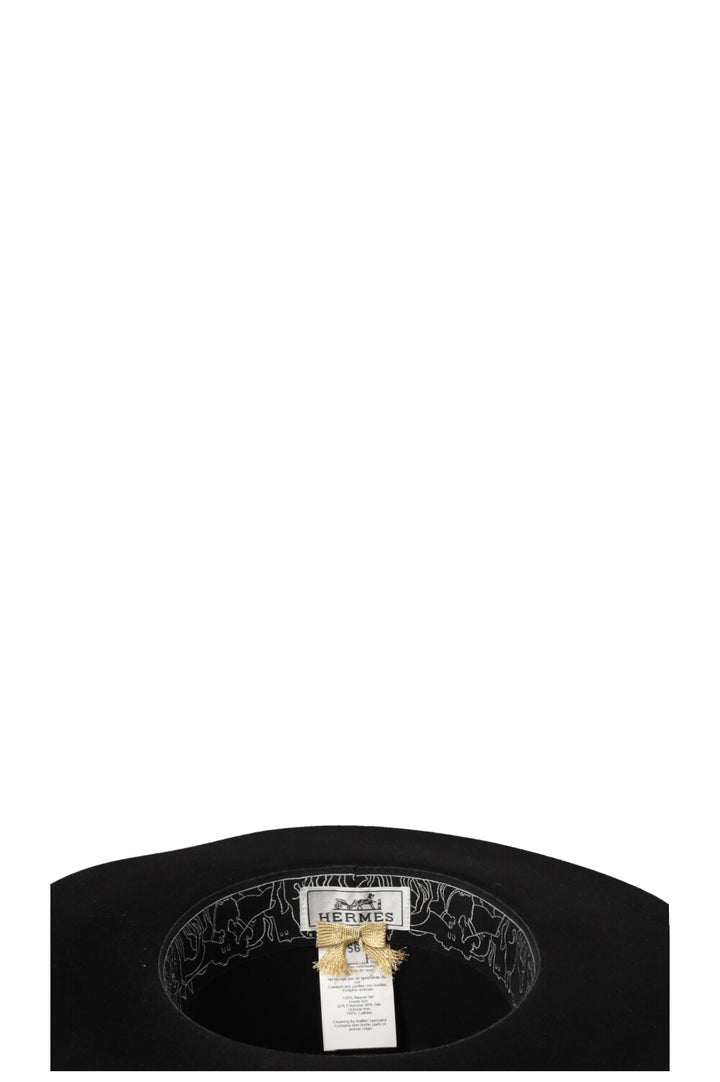 HERMÈS CDC Hat Black Beaver Felt