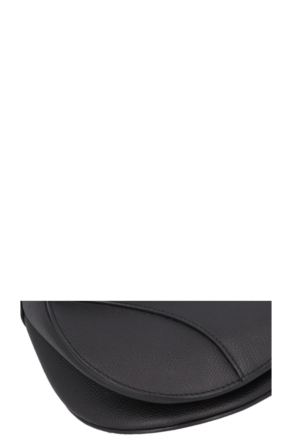 CHRISTIAN DIOR Saddle Bag Leather Black