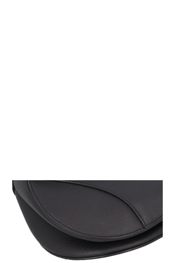 CHRISTIAN DIOR Saddle Bag Leather Black