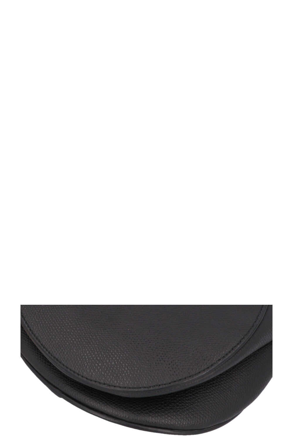 CHRISTIAN DIOR Saddle Bag Leather Black