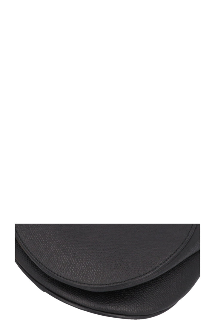 CHRISTIAN DIOR Saddle Bag Leather Black
