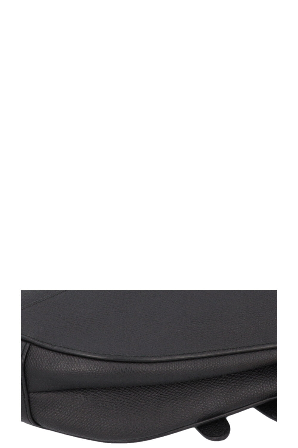 CHRISTIAN DIOR Saddle Bag Leather Black