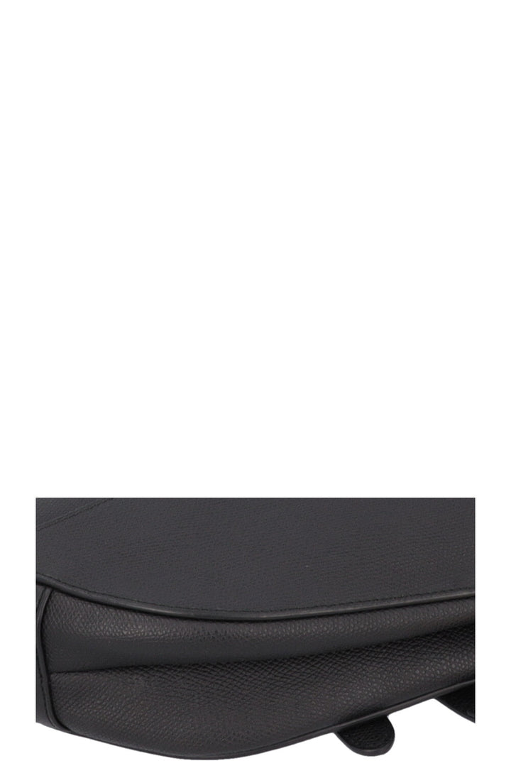 CHRISTIAN DIOR Saddle Bag Leather Black
