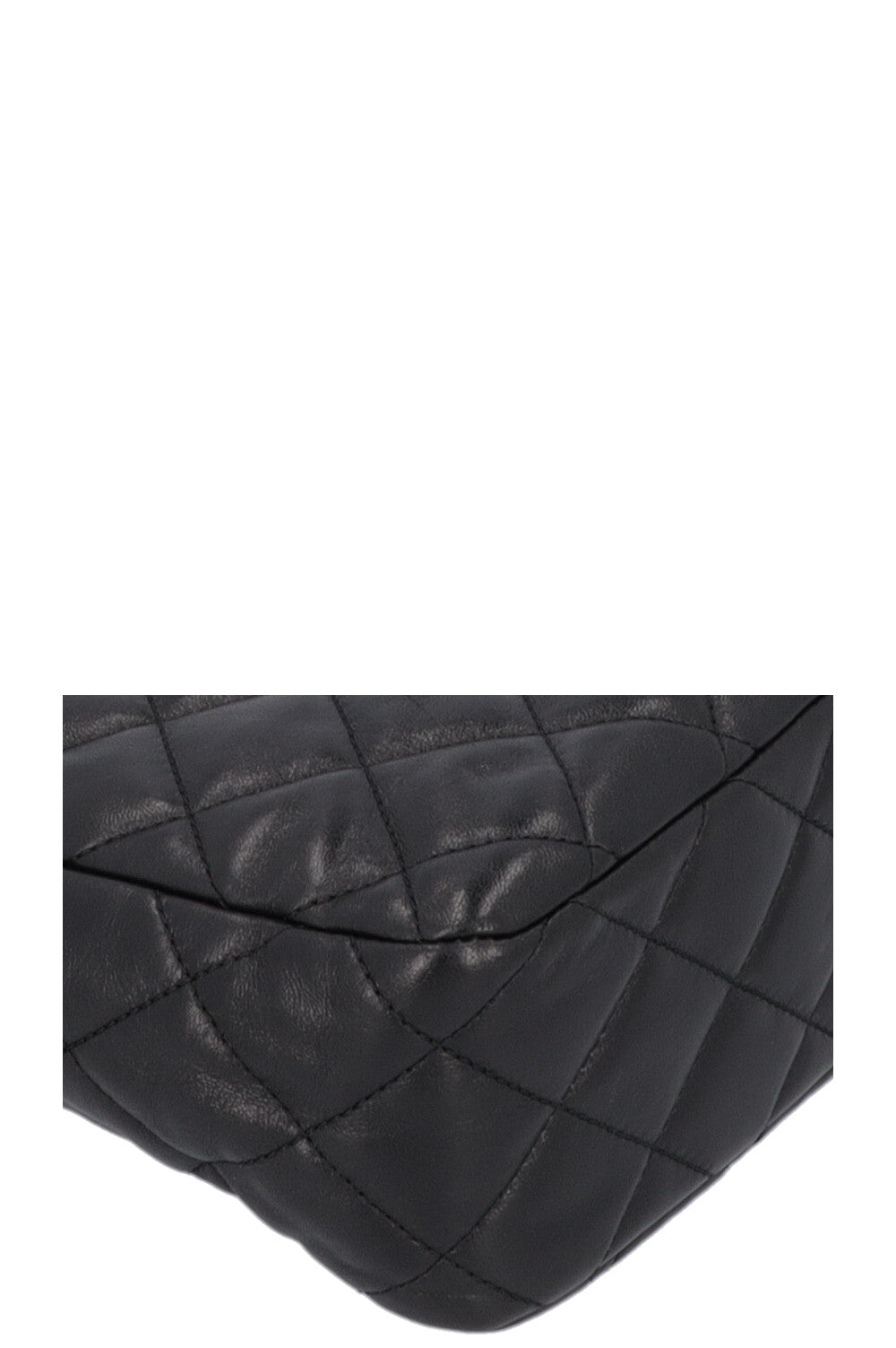 CHANEL Pearl Crush Quilted Hobo Bag Leather Black