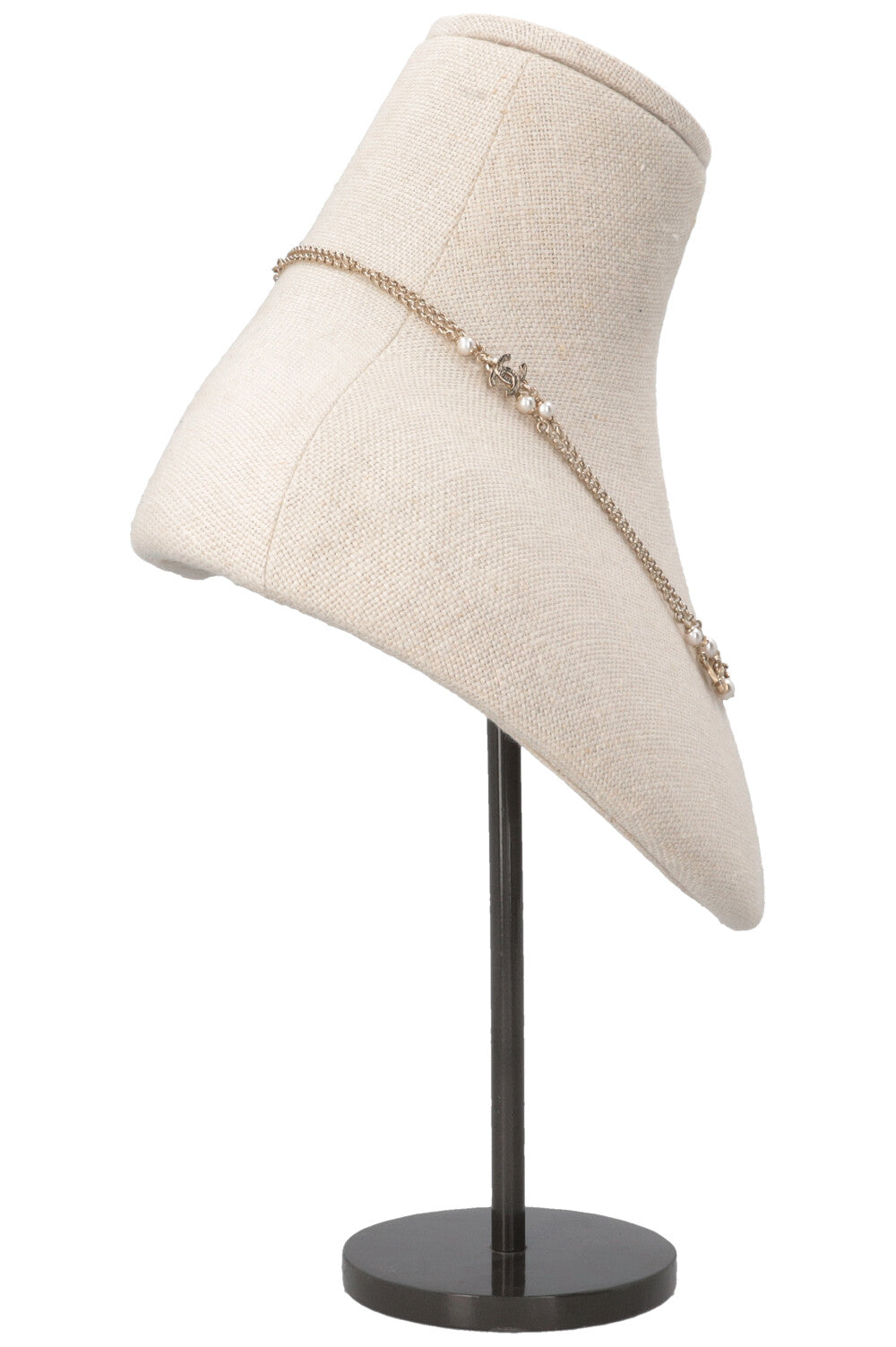 CHANEL 2025 Feather CC Necklace Champagnergold