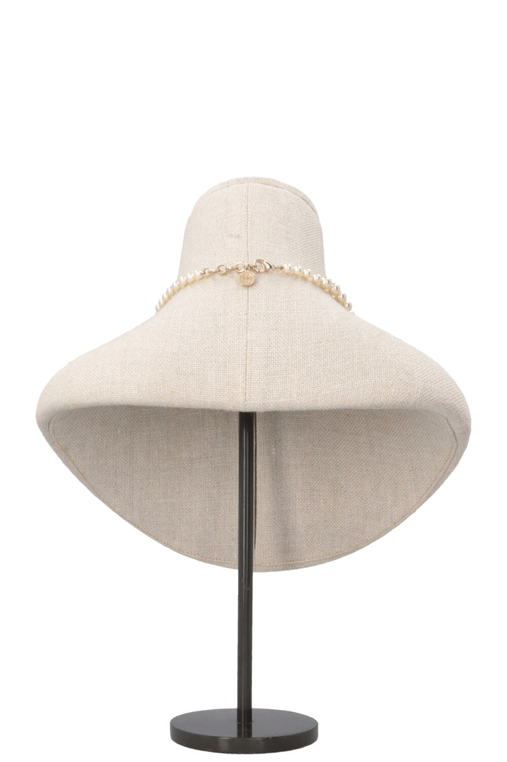 CHANEL 2025 CC Necklace Pearl White