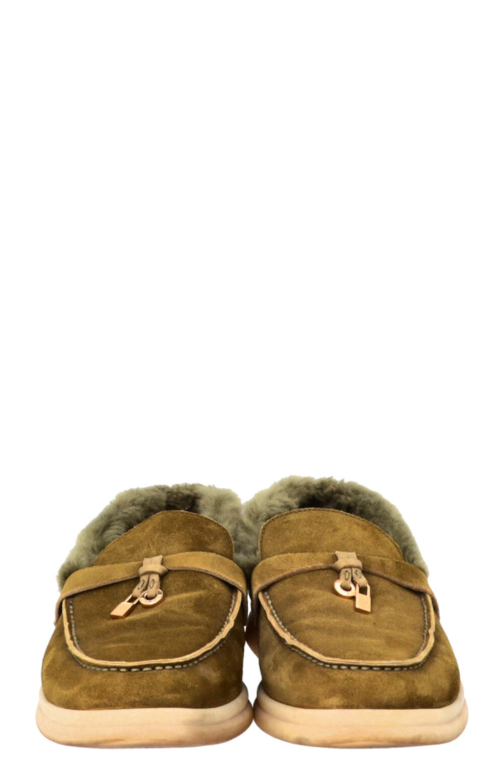 LORO PIANA Summer Walk Suede Fur Green
